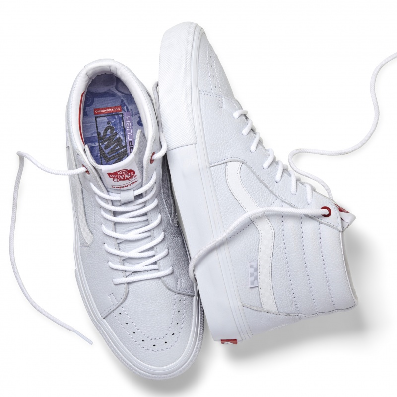 Tnis Vans Skate Sk8-Hi Xaparral Branco